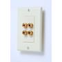 Niles® Audio 4-post Wall Outlets for Speaker Wires Front