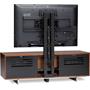 BDI Avion 8927 Series II Natural Cherry Finish - back view with optional Arena TV mount (TV and mount not included)