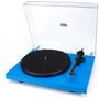 Pro-Ject Debut III Gloss blue (dustcover open)