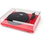 Pro-Ject Debut III Gloss red (dustcover closed)