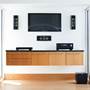 Klipsch® Gallery™ G-16 Flat Panel Speaker Mounted around a flat-panel TV