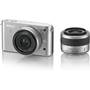 Nikon 1 J1 w/10mm Wide-Angle and 10-30mm VR Lens Front (silver)