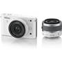 Nikon 1 J1 w/10mm Wide-Angle and 10-30mm VR Lens Front (white)