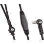 Monster® iSport Immersion Headphone cable junction, in-line remote/mic, and angled miniplug (black)