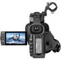 Canon XF100 High Definition Camcorder Back, with LCD display extended