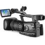 Canon XF300 High Definition Camcorder Back, 3/4 angle, LCD display  extended