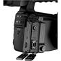 Canon XF300 High Definition Camcorder Rear connector panel, exposed