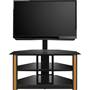 Bell'O TPC-2127 Triple Play® Mount and shelving used together (TV not included)