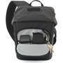 Lowepro Urban Photo Sling 250 Zippered accessory pocket with accessories (not included)