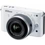 Nikon 1 J2 with 10-30mm VR Lens Front (White)