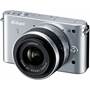 Nikon 1 J2 with 10-30mm VR Lens Front (Silver)