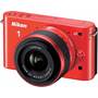 Nikon 1 J2 with 10-30mm VR Lens Front (Orange)