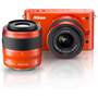 Nikon 1 J2 Dual Lens Kit with 10-30mm and 30-110mm VR lenses Front (Orange)
