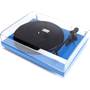 Pro-Ject Debut Carbon Gloss Blue (shown with dust cover)