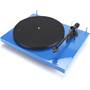 Pro-Ject Debut Carbon Gloss Blue (shown with dust cover removed)
