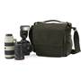 Lowepro Pro Messenger 180 AW Shown with Canon DSLR, flash unit,and extra lenses (not included)