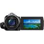Sony Handycam® HDR-CX760V Front, with flip-out LCD touchscreen display rotated forward