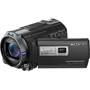 Sony HDR-PJ710V Front, 3/4 view, touchscreen display angled outwards