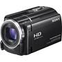 Sony HDR-XR260V Front, 3/4 view, touchscreen display closed