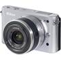 Nikon 1 J1 w/10-30mm VR Lens Front (silver)