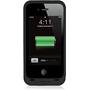 mophie juice pack plus® Black - front view (iPhone not included)