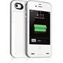 mophie juice pack plus® Grey - back and front view (iPhone not included)