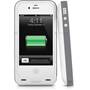 mophie juice pack plus® Grey - front and profile (iPhone not included)