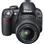 Nikon D3100 Kit with Standard Zoom and Telephoto VR Zoom Lenses Front, higher angle