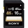 Sony SDHC UHS-1 Memory Card Front (16GB)