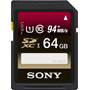 Sony SDXC Memory Card Front (64GB)
