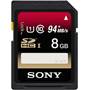Sony SDHC Memory Card Front (8GB)