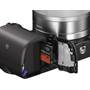 Sony Alpha NEX-5T 3X Zoom Lens Kit Battery and memory card bay