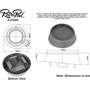 RetroSound RetroPod® RPOD6-652N Dimensions for RPOD6