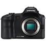 Samsung Galaxy NX-GN120 Front, straight-on, (body only)