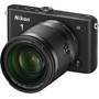 Nikon 1 J3 with Wide-range 10X Zoom Lens Front (Black)
