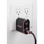 Monster Mobile® Outlets to Go Charges two devices when plugged into the wall