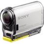 Sony HDR-AS100V/W Front, with included waterproof case