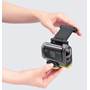 Sony HDR-AS15 Golf Action Camera Package Shown with weatherproof case and hinged mount