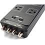 Monster Core Power® 800 AVU 8 AC outlets, 2 USB inputs, and 2 sets of coaxial input/output jacks