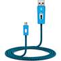 BlueFlame 1 Meter USB-to-Micro-USB charging cable Blue