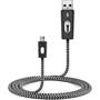 BlueFlame 1 Meter USB-to-Micro-USB charging cable Black