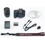 Canon EOS 7D Mark II Telephoto Lens Kit Shown with included accessories