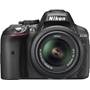 Nikon D5300 Two Zoom Lens Bundle Front, with 18-55mm lens attached