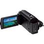 Sony Handycam® HDR-PJ540 Back, with viewscreen open