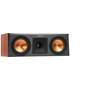 Klipsch Reference Premiere RP-250C Angled front view with grille removed (Cherry)