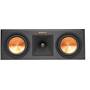 Klipsch Reference Premiere RP-250C Direct front view with grille off (Cherry)