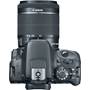 Canon SL1 Two Zoom Lens Bundle Top, with 18-55mm lens attached