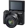 Canon EOS M3 Kit with Lens Mount Adapter for Standard Canon Lenses With touchscreen facing forward