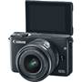 Canon EOS M10 Kit Shown with touchscreen LCD flipped up