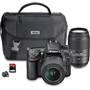 Nikon D7100 Two Zoom Lens Bundle Nikon D7100 two lens kit with 18-55mm and 55-300mm VR lenses, Wi-Fi adapter, bag, and memory card